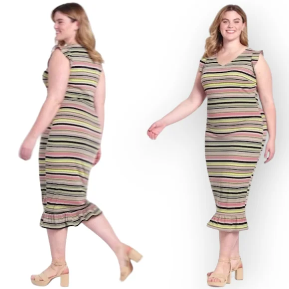 bodycon dress size 18 Black Collared Ribbed Knit Bodycon Maxi Dress
